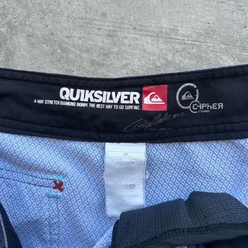 Quiksilver Men's Navy and Blue Swim-briefs-shorts - Picture 3 of 6
